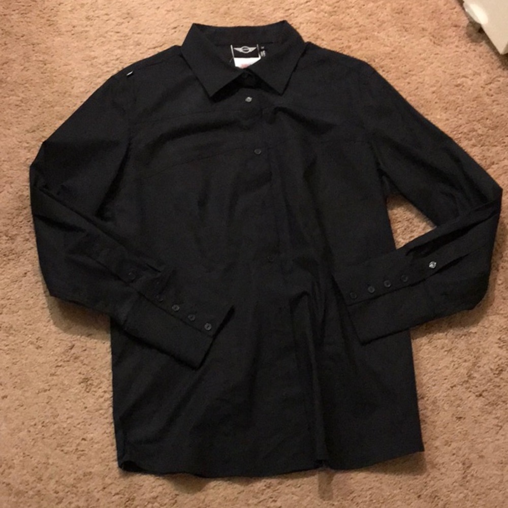 MINI Ladies Long Sleeve Shirt. Black. Size M